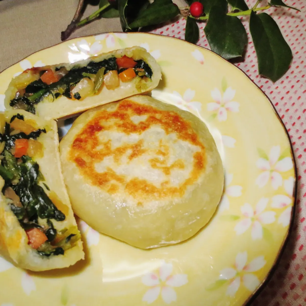 冬野菜入りヘルシーおやきのレシピ 作り方 ｓｗｅｅｔｓ きまぐれｌｕｎｃｈ 料理教室検索サイト クスパ