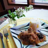 鶏肉の胡桃ソース煮～メープル風味