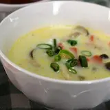 季節野菜の豆乳スープ