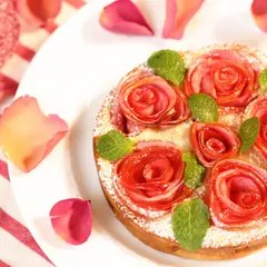 林檎の薔薇ケーキ
