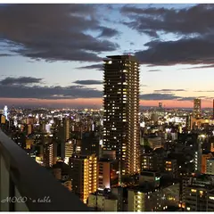 ナイトレッスンでは大阪の夜景がパノラマでご覧になれますよ♪