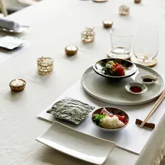 夏の和食レッスン　テーブル