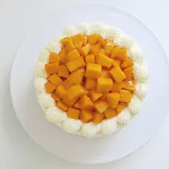 マンゴーのショートケーキ
