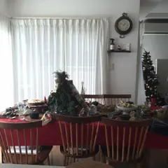 クリスマスの時のテーブルコーディネートです。