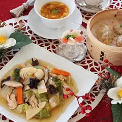 人気の中華料理も６品コース仕立てで学べます♪
