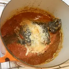 カレイのトマトソース煮