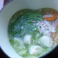 ホタテの春スープ