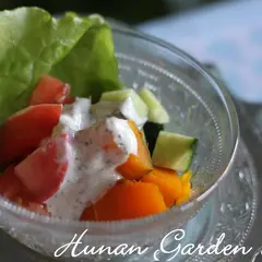 夏野菜のヨーグルトドレッシングサラダ