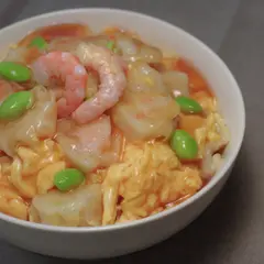 海鮮シューマイ天津丼