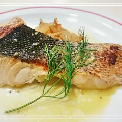 【お魚：スズキ】鱸のポワレ~サフランソース