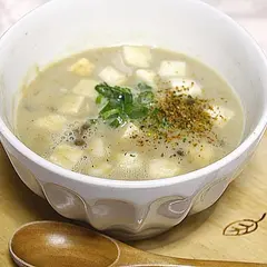 たっぷり豆の味噌スープ仕立て