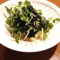 豆腐とわかめの海苔ドレッシングサラダ