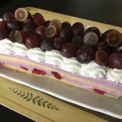葡萄のムースケーキ