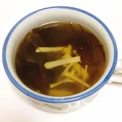 モズクの生姜スープ