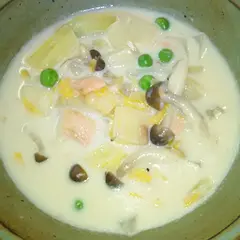 鮭と白菜の簡単クリームスープ