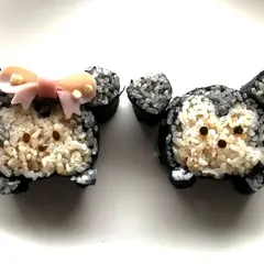 ツムツムミッキーマウスデコ巻き寿司