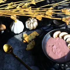 ひよこ豆と紫芋のお野菜ポタージュ