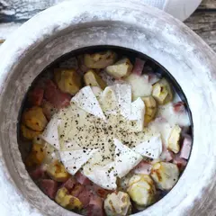 栗とベーコンとカマンベールの炊き込みご飯
