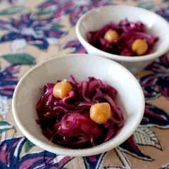 紫キャベツとひよこ豆のクミンマリネ