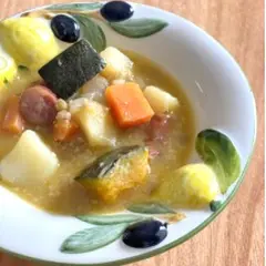 糸島豚のソーセージと野菜のドイツ風misoスープ