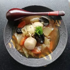 根菜と生姜のぽかぽかスープ