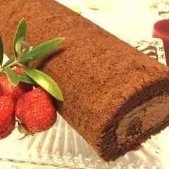 ダブルチョコレートロールケーキ