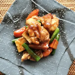鶏肉と厚揚げの中華風甘辛煮