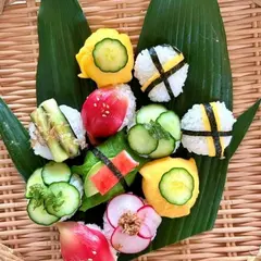 野菜のてまり寿司