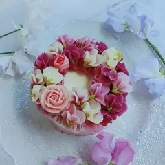 あんこのお花　Flower cake 花Temari   