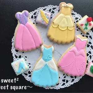 プリンセスドレスのアイシングクッキー アイシングクッキー教室 Sweet のブログ クスパ