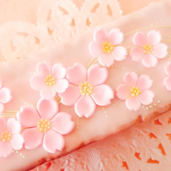 桜のフラワーケーキ