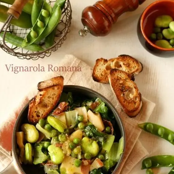 春野菜を使ったローマの家庭料理レッスン