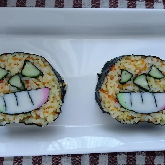 ハロウィンデコ巻き寿司