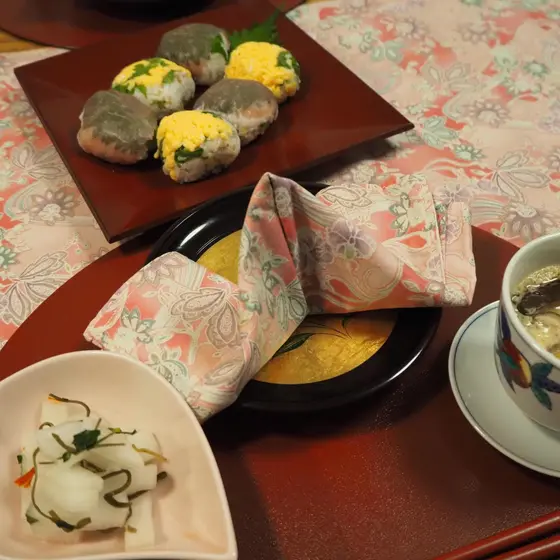 彩るひな祭り♪洋風手まり寿司＆茶碗蒸し・大根のサラダ漬け