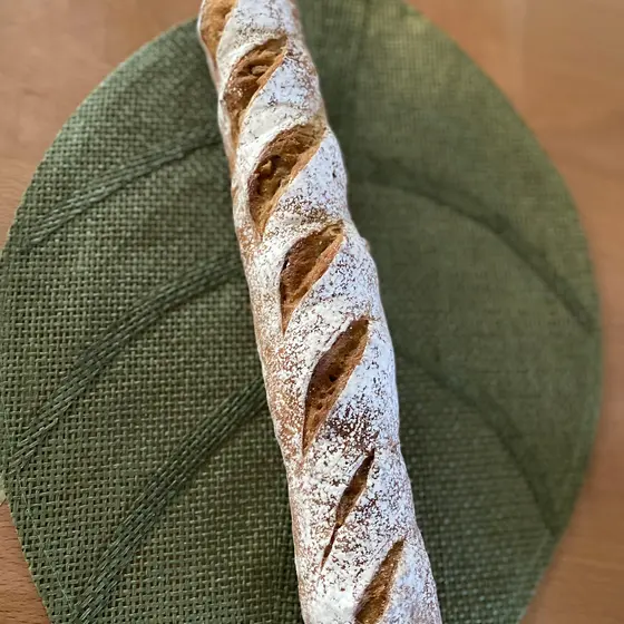 ホシノ天然酵母パンレッスン『いぶりがっことナッツのパン』（中種使用）