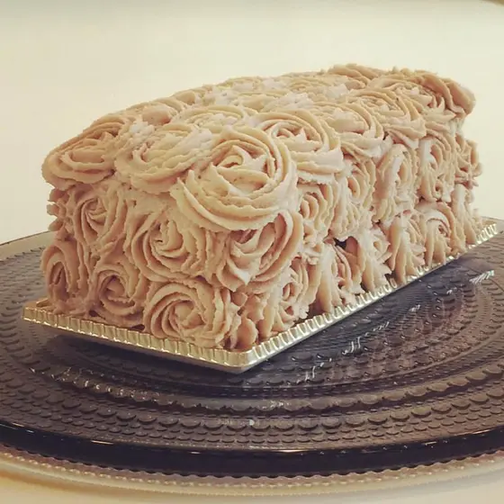 栗のデコレーションケーキ