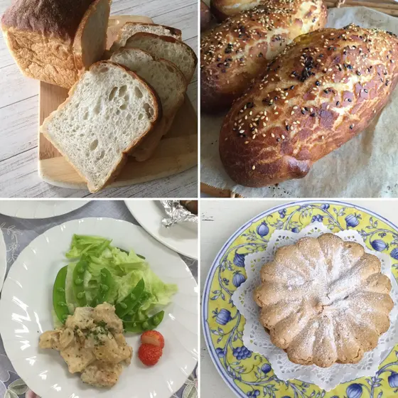 レーズン酵母の湯種食パンとダッチフロマージュ