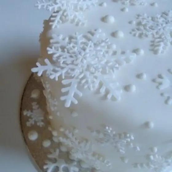 雪の結晶のデコレーションケーキ 開催 お菓子教室アンゼリカ 福島県いわき市 の21年3月レッスン情報 料理教室検索サイト クスパ