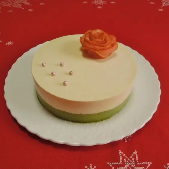 薔薇のクリスマスケーキ