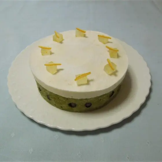柚子のムースケーキ