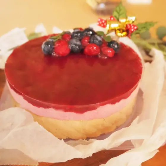 1２月クリスマス体験レッスン「フランボアーズのムースケーキ」