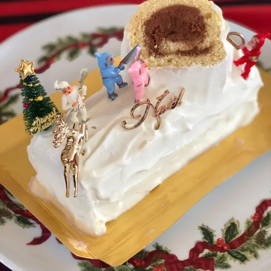 フランスのクリスマスケーキ！マロンのビュッシュ・ド・ノエル