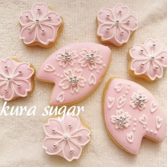 桜のアイシングクッキー