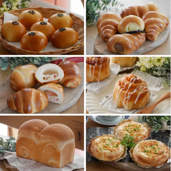 春のパン祭り６種類の定番パンから２種類選んでレッスン