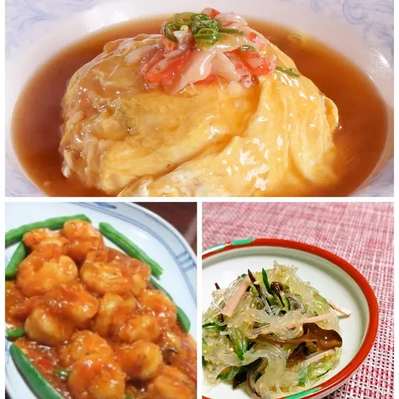 【A】中華の定番料理レッスン♪　ふわふわ天津飯、エビチリ、余ったお餅でつくるおこげ風中華スープ他