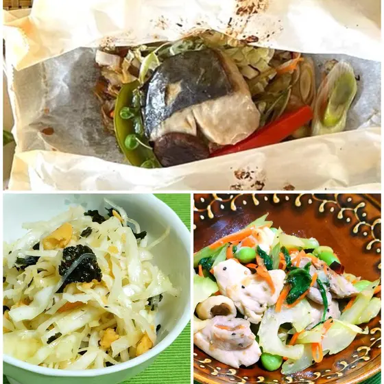 【A】旬魚の中華風包み焼き　手づくりワンタンスープなど、お家中華をワンランクアップさせるレッスン