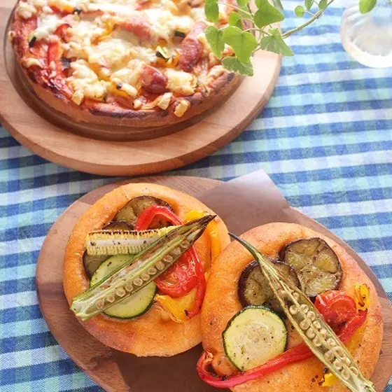 夏野菜のフォカッチャとピザレッスン