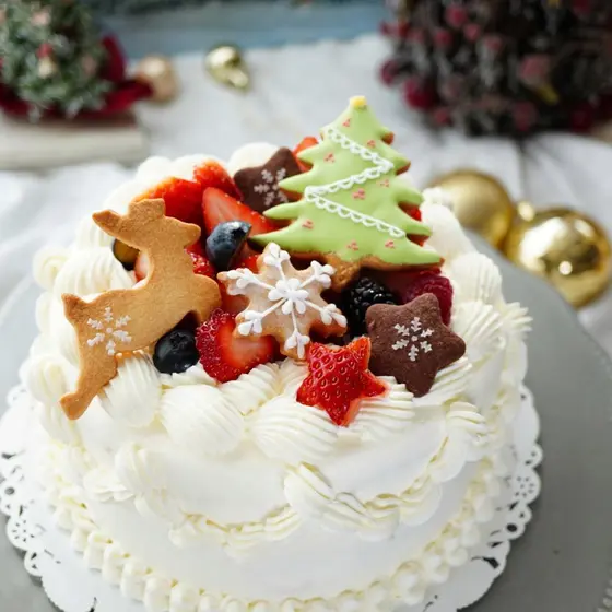 クリスマスケーキ～ナッペとデコレーション