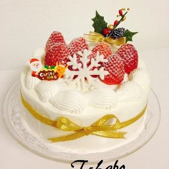 苺のクリスマスケーキ、ストロベリー・ケーキを作ろう！