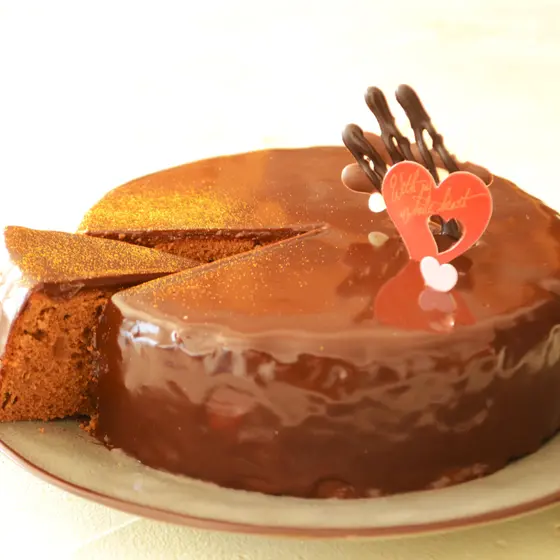 ツヤツヤの
チョコレートケーキ